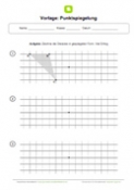 Arbeitsblatt Vorlage: Punktspiegelung Arbeitsblatt Vorlage: Punktspiegelung